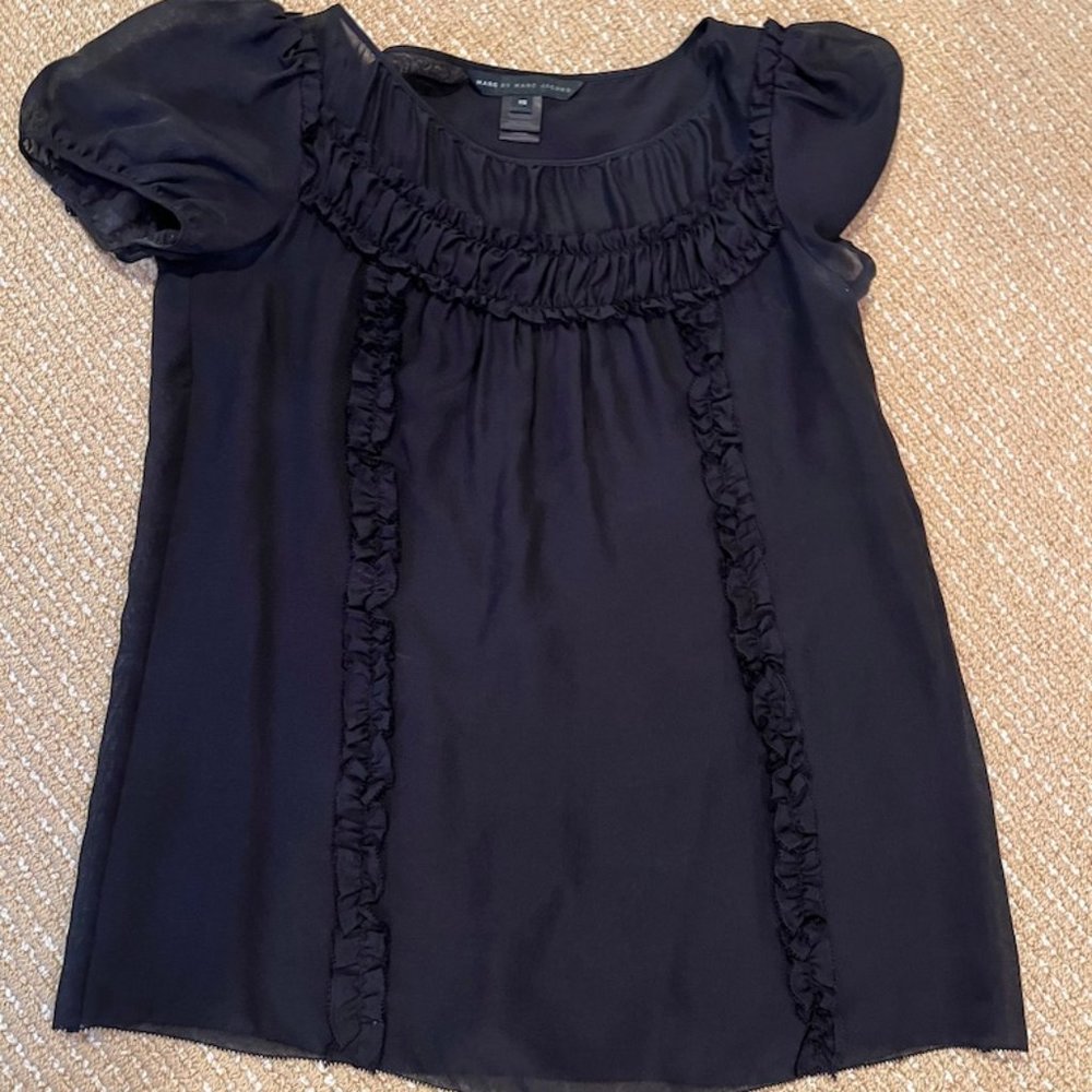 Black silk Marc Jacobs top